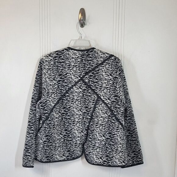 Plus Size Chico's Black & White Cardigan Jacket - Picture 7 of 10